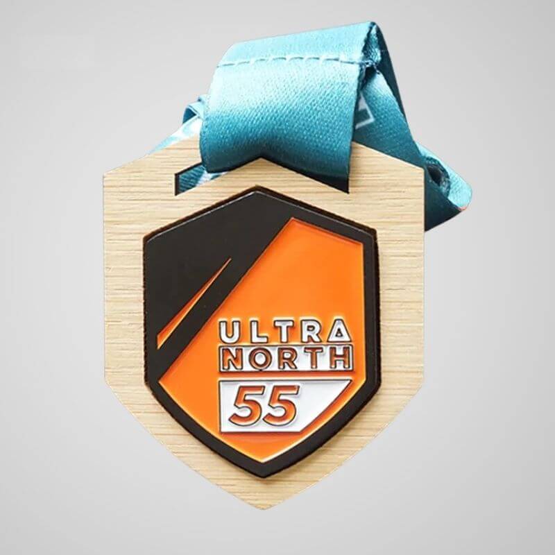 Wooden Track Medal