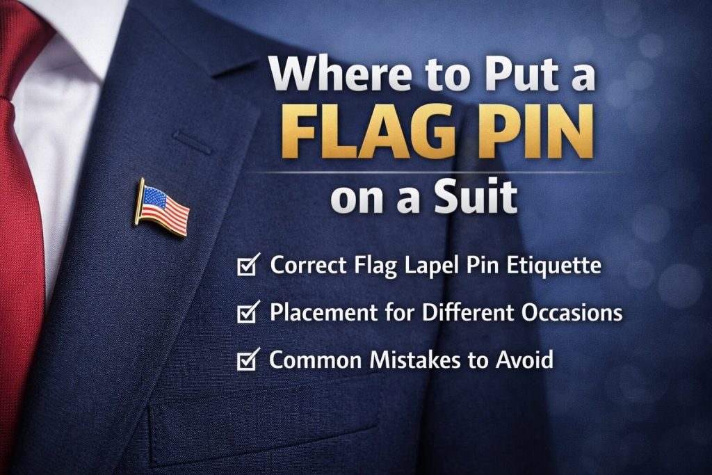 Where to Put a Flag Pin on a Suit