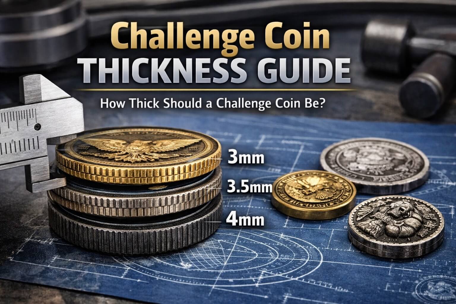challenge coin thickness