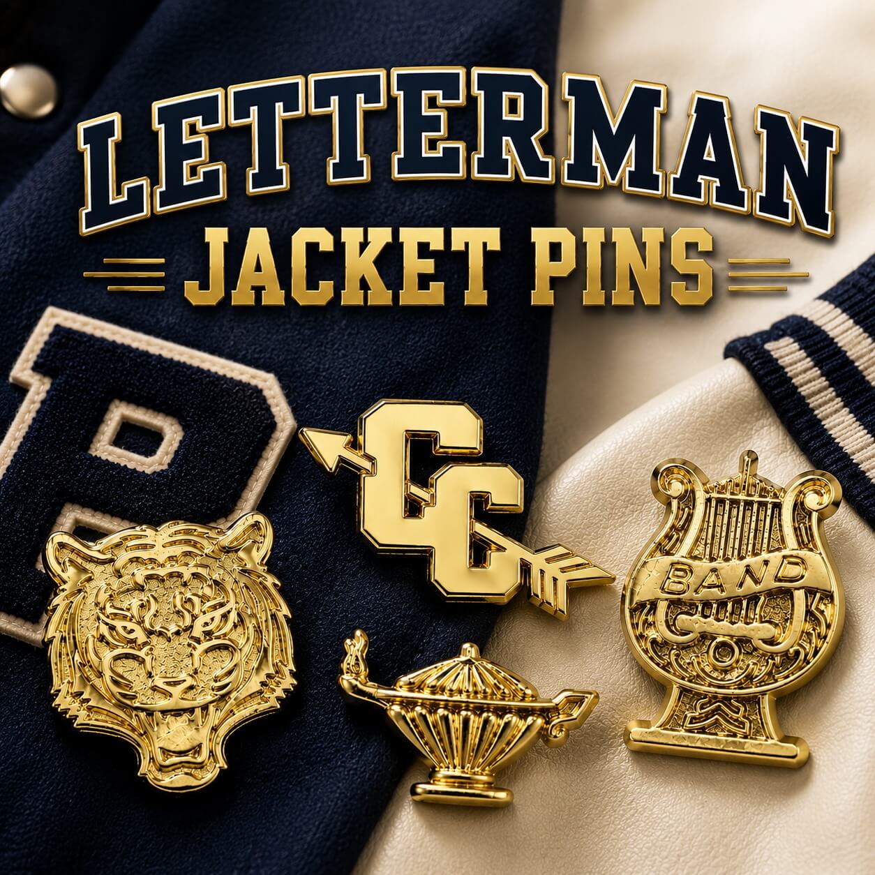 Custom Letterman Jacket Pins