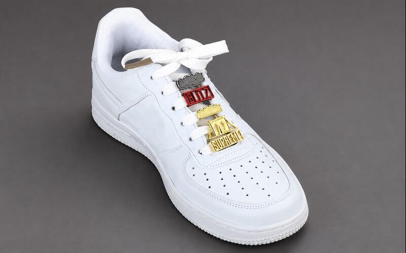 custom metal shoelace charms