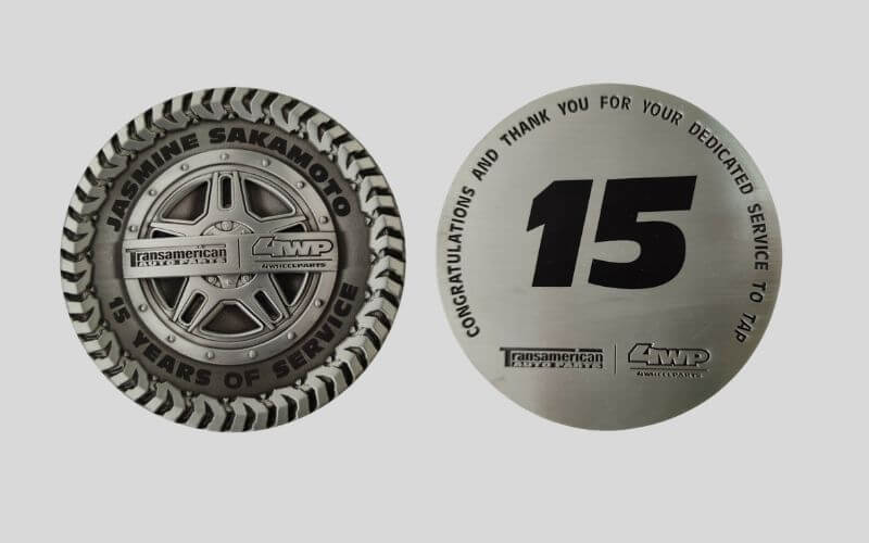 Awards and Recognition- metal paperweight
