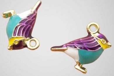 Custom 3D with Color Enamel Charms