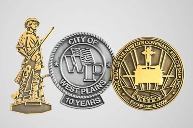 Custom die struck pins