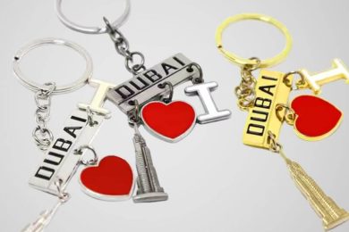Metal Keychain With Charm