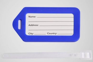 PVC Luggage Tag With Lanyards